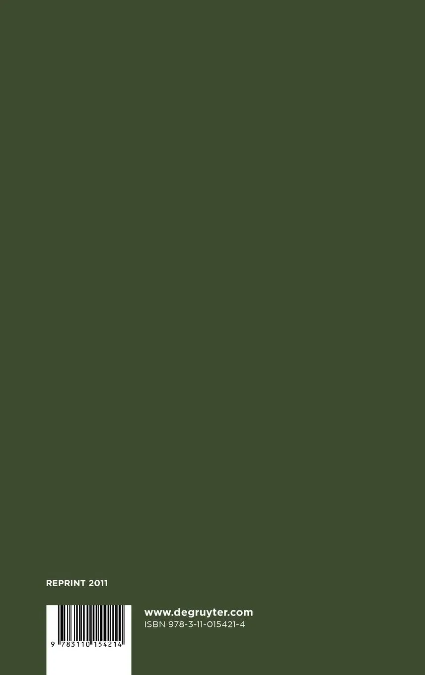 Rückseite: 9783110154214 | Character Theory of Finite Groups | Bertram Huppert | Buch | VI | 1998