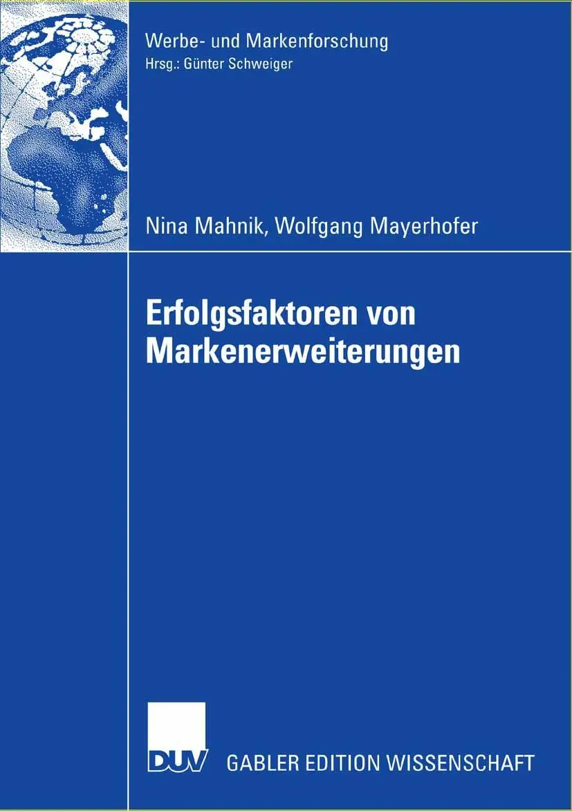Cover: 9783835004214 | Erfolgsfaktoren von Markenerweiterungen | Nina Mahnik (u. a.) | Buch