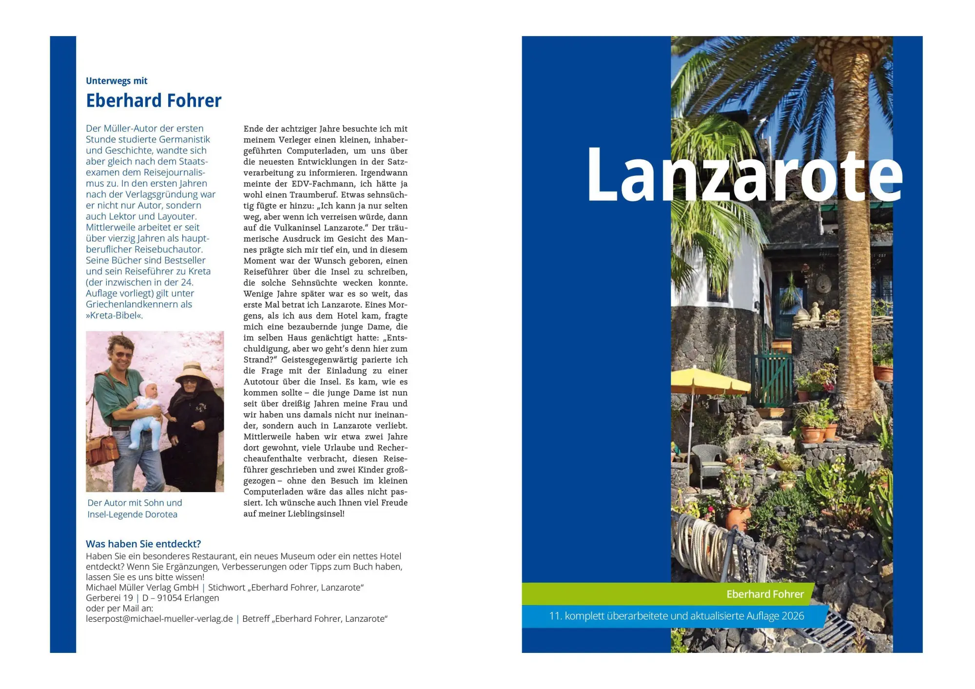 Bild: 9783966854214 | MICHAEL MÜLLER Reiseführer Lanzarote | Eberhard Fohrer | Taschenbuch