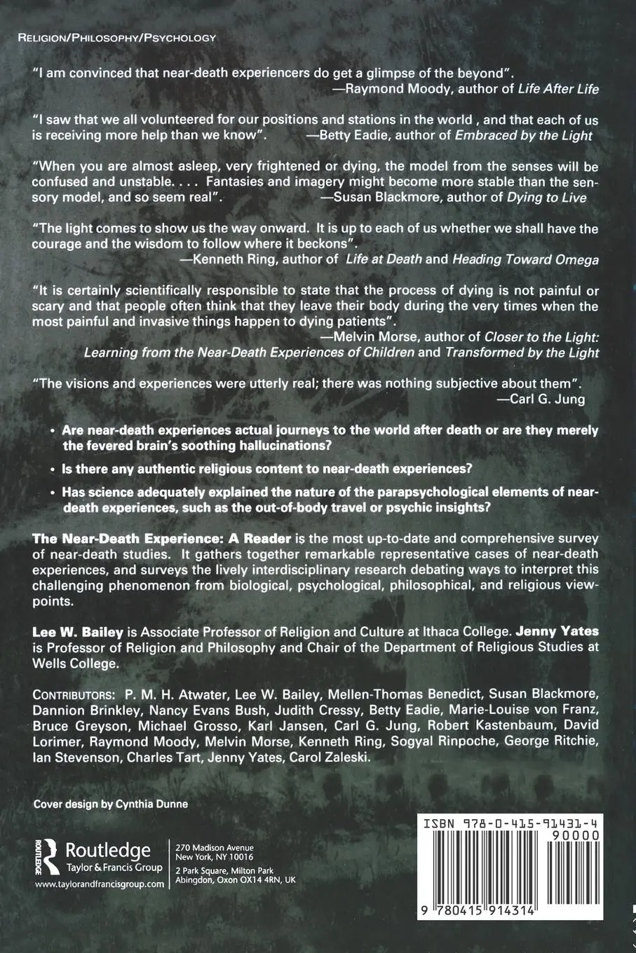 Rückseite: 9780415914314 | The Near-Death Experience | A Reader | Lee W. Bailey (u. a.) | Buch