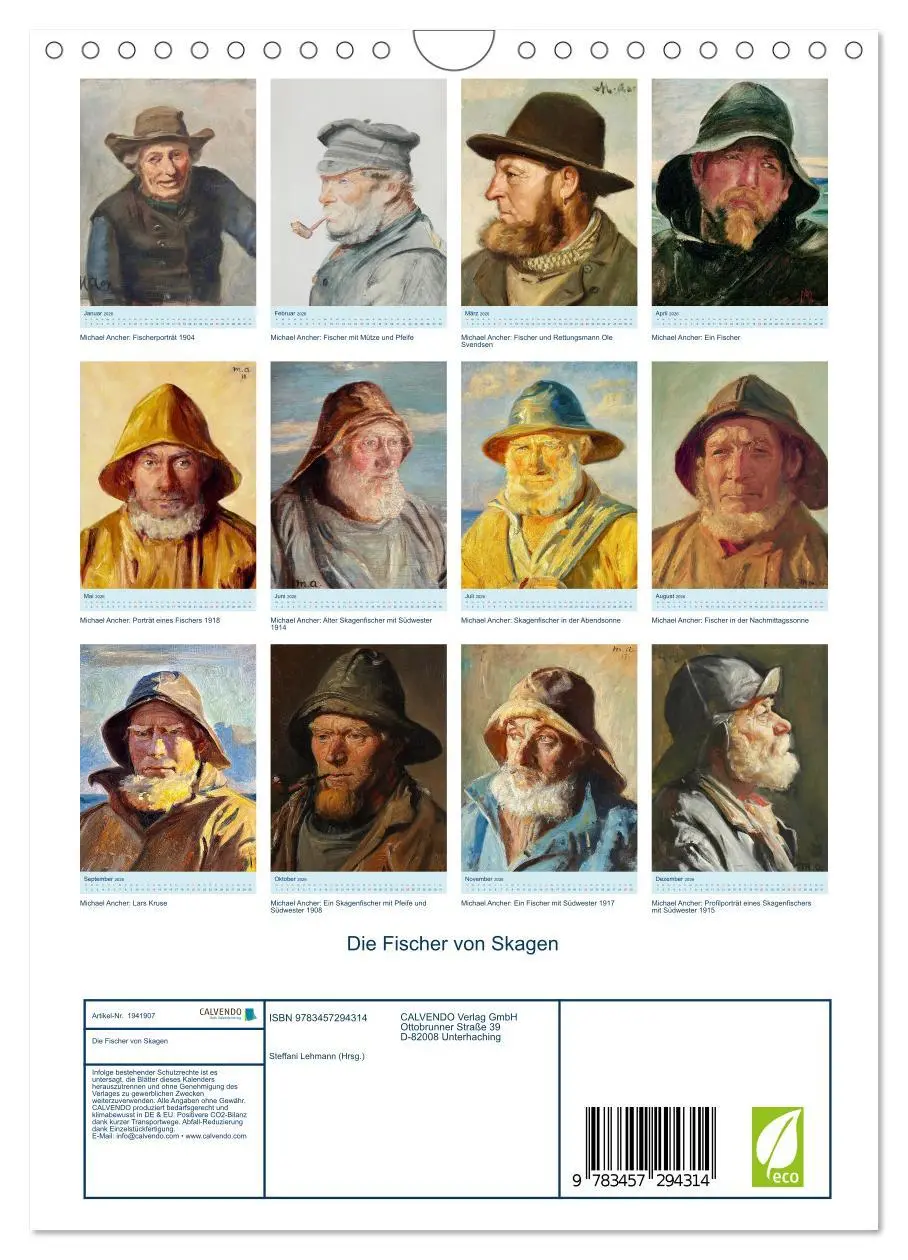 Bild: 9783457294314 | Die Fischer von Skagen (Wandkalender 2026 DIN A4 hoch), CALVENDO...
