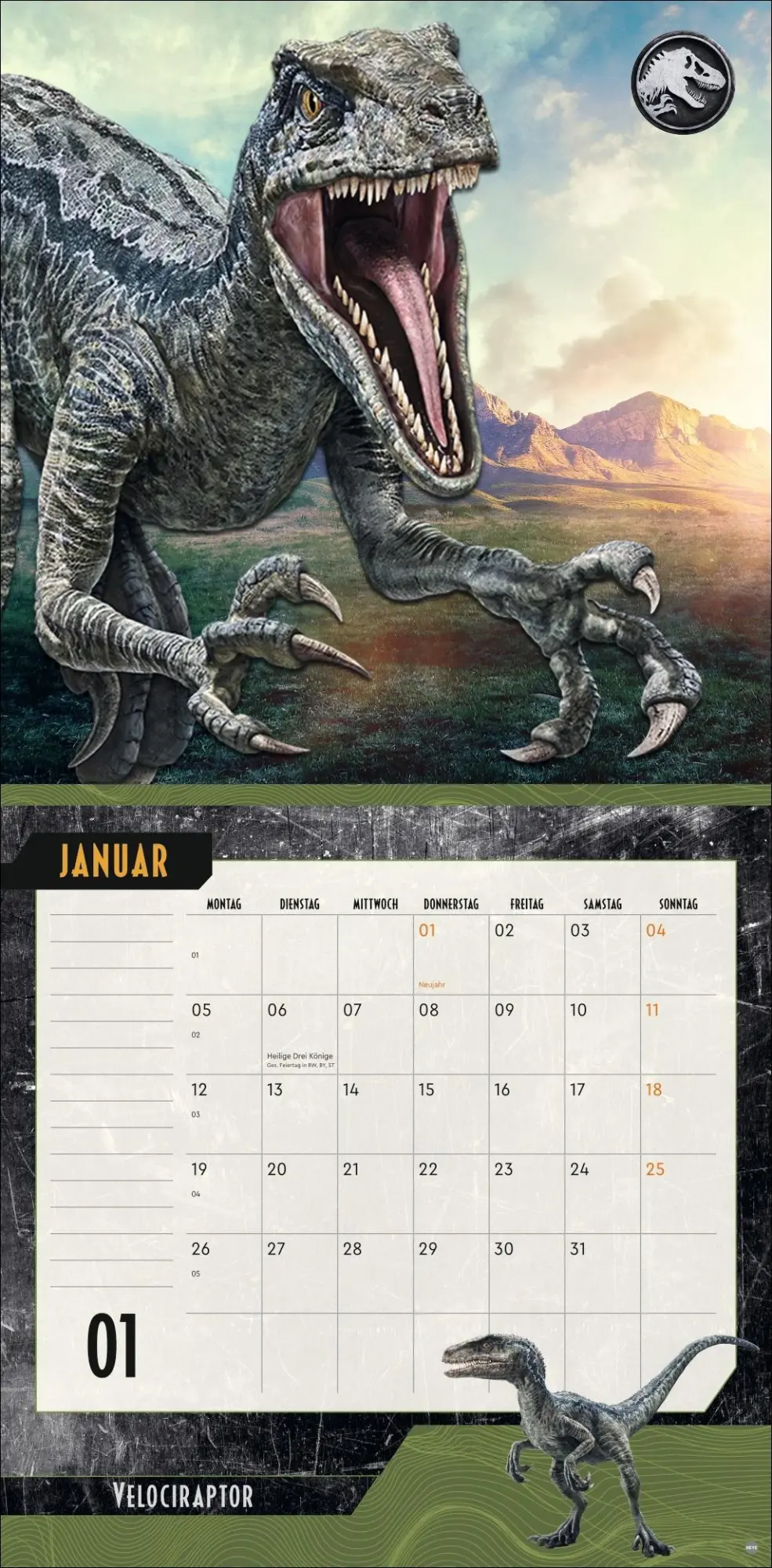 Bild: 9783756414314 | Jurassic World Broschurkalender 2026 | Kalender | 28 S. | Deutsch