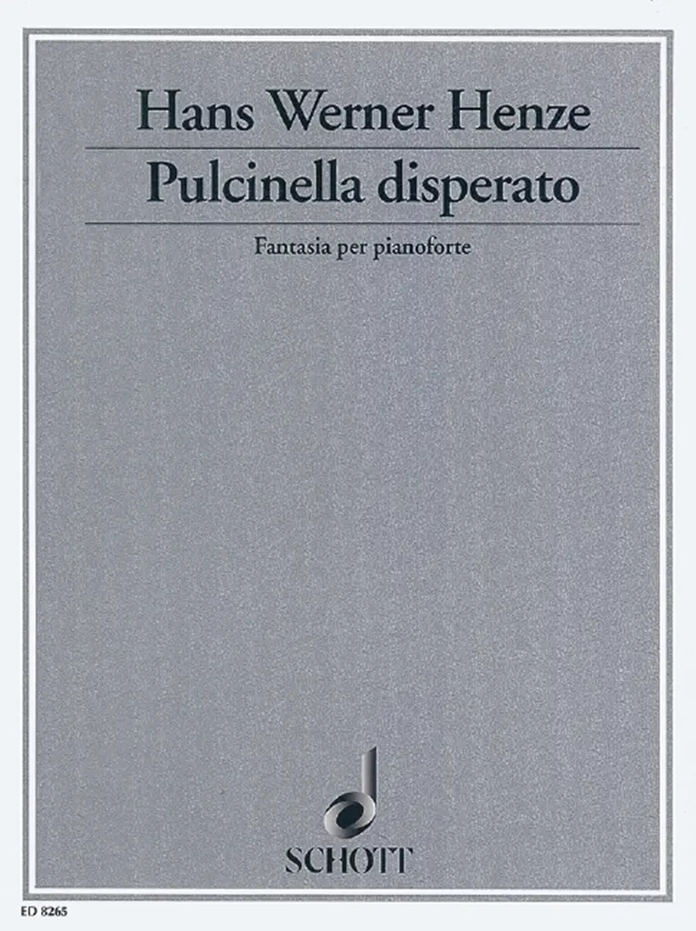 Cover: 9790001084314 | Pulcinella Disperato | Hans Werner Henze | Buch | Schott Music