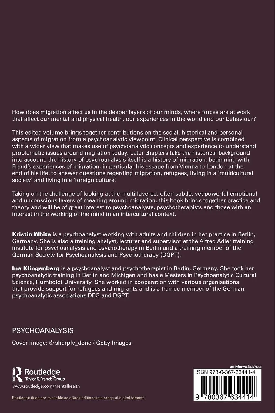 Rückseite: 9780367634414 | Migration and Intercultural Psychoanalysis | Kristin White (u. a.)