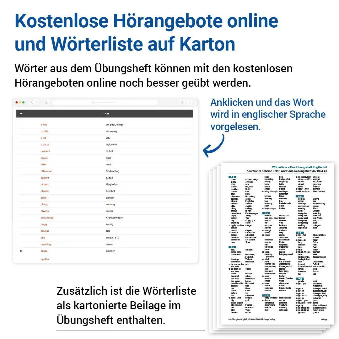 Bild: 9783619194414 | Das Übungsheft Englisch 6 | Let's practice English, Klasse 6 | 64 S.