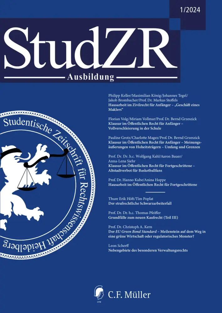 Cover: 9783811464414 | StudZR Ausbildung 1/2025 | e.V. | Taschenbuch | 162 S. | Deutsch