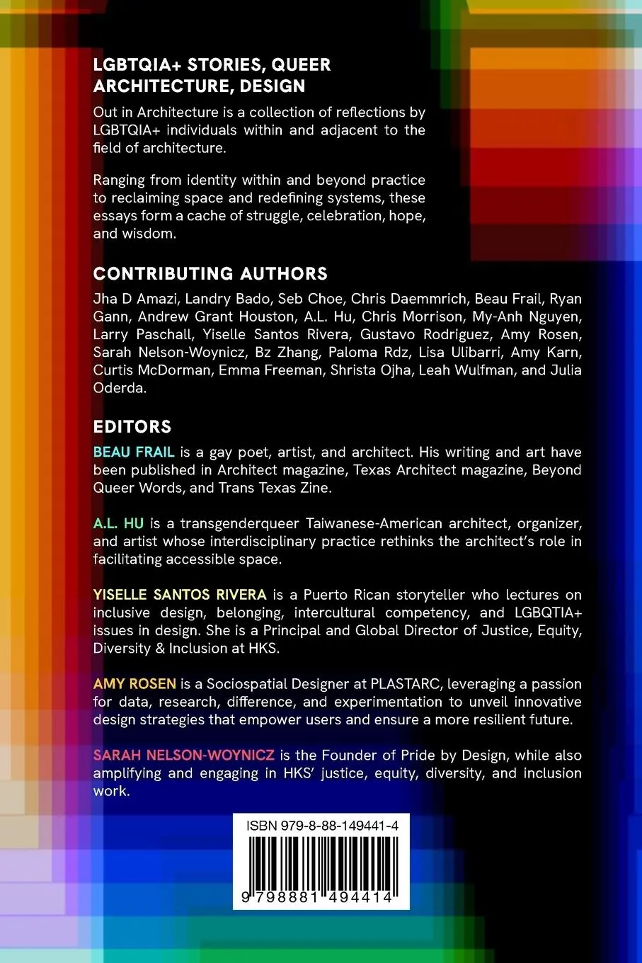 Rückseite: 9798881494414 | Out In Architecture | Out In Architecture Editors | Taschenbuch | 2024