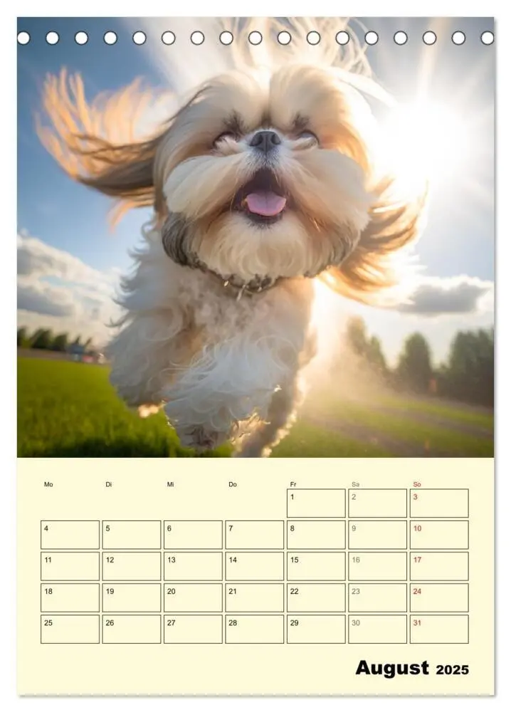 Bild: 9783435874514 | Shih Tzu Alarm. Glückliche Wuschelköpfe (Tischkalender 2025 DIN A5...