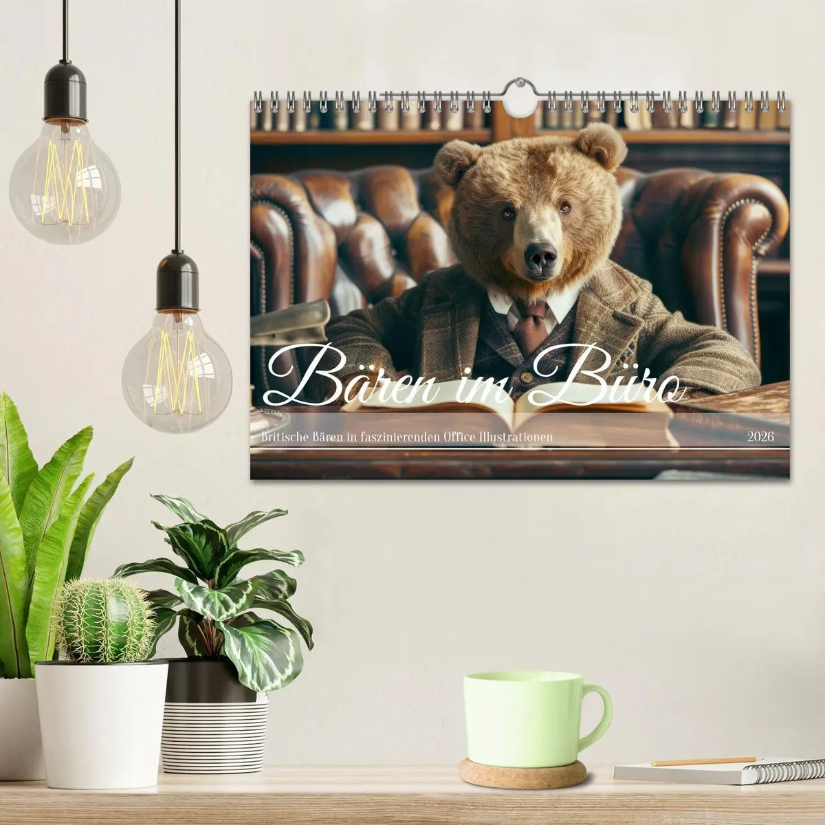 Bild: 9783457344514 | Bären im Büro (Wandkalender 2026 DIN A4 quer), CALVENDO Monatskalender