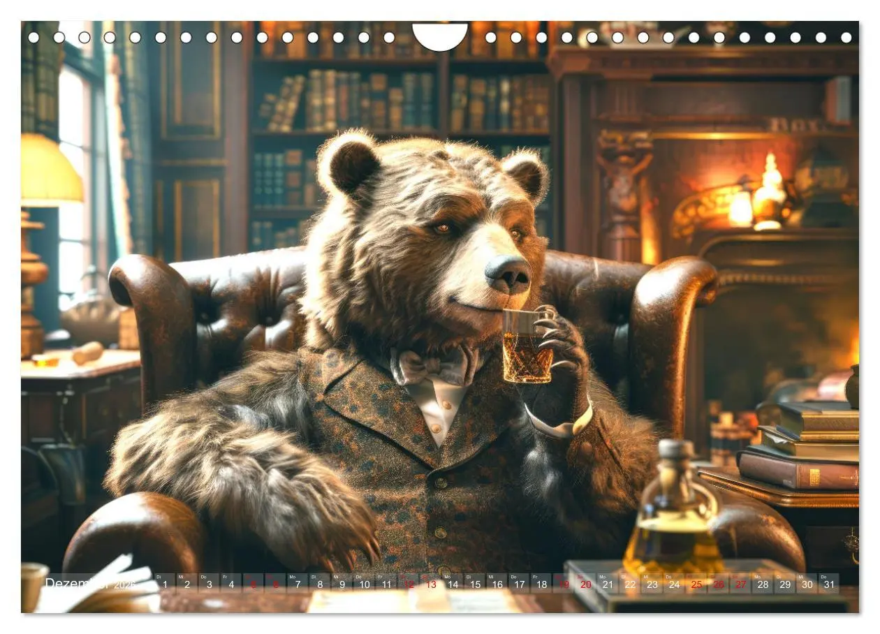 Bild: 9783457344514 | Bären im Büro (Wandkalender 2026 DIN A4 quer), CALVENDO Monatskalender