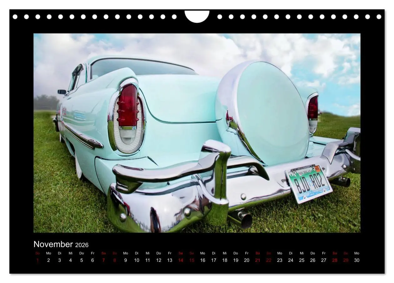 Bild: 9783457894514 | Retro Cars (Wandkalender 2026 DIN A4 quer), CALVENDO Monatskalender