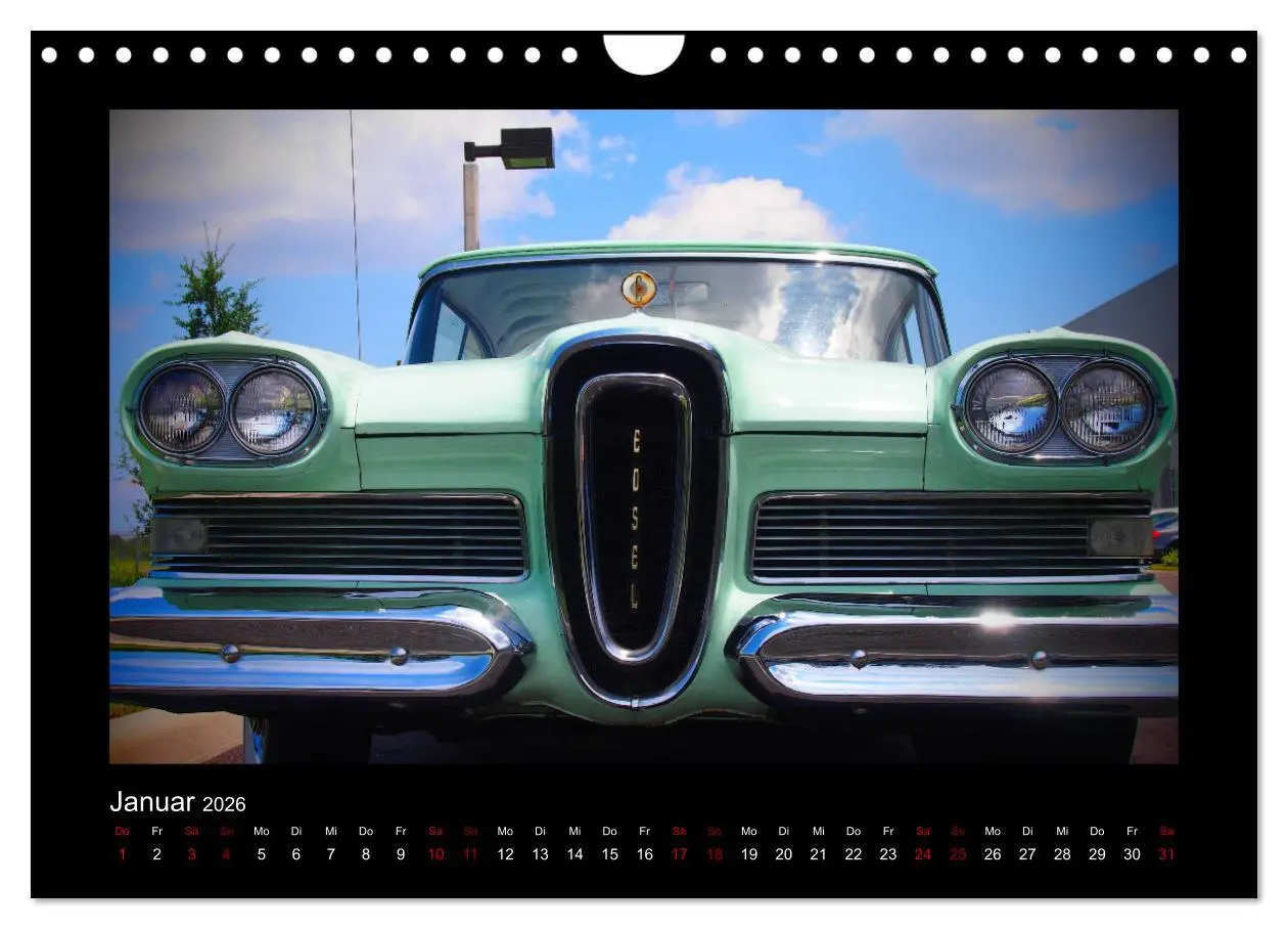 Bild: 9783457894514 | Retro Cars (Wandkalender 2026 DIN A4 quer), CALVENDO Monatskalender