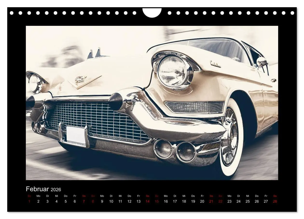 Bild: 9783457894514 | Retro Cars (Wandkalender 2026 DIN A4 quer), CALVENDO Monatskalender