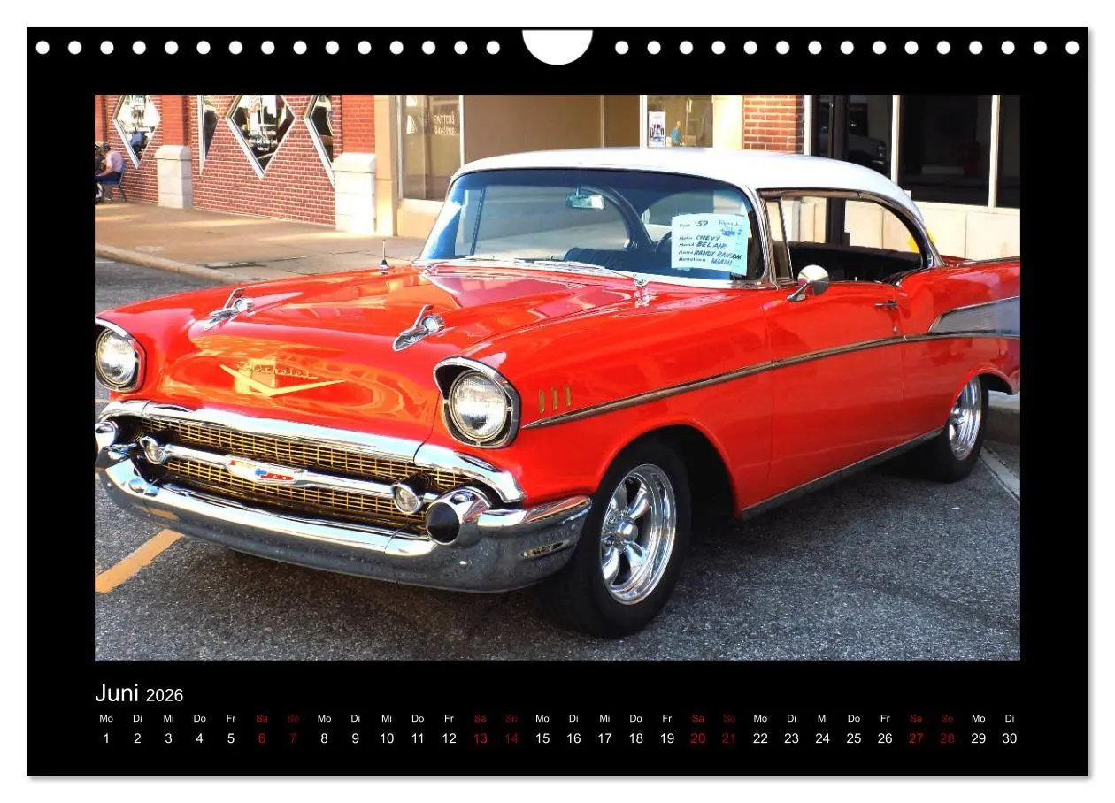 Bild: 9783457894514 | Retro Cars (Wandkalender 2026 DIN A4 quer), CALVENDO Monatskalender