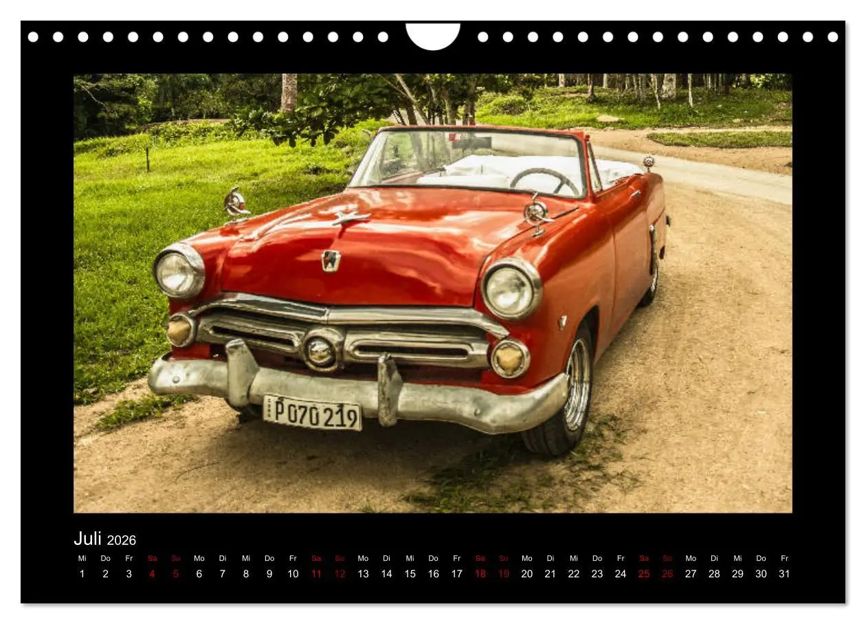 Bild: 9783457894514 | Retro Cars (Wandkalender 2026 DIN A4 quer), CALVENDO Monatskalender