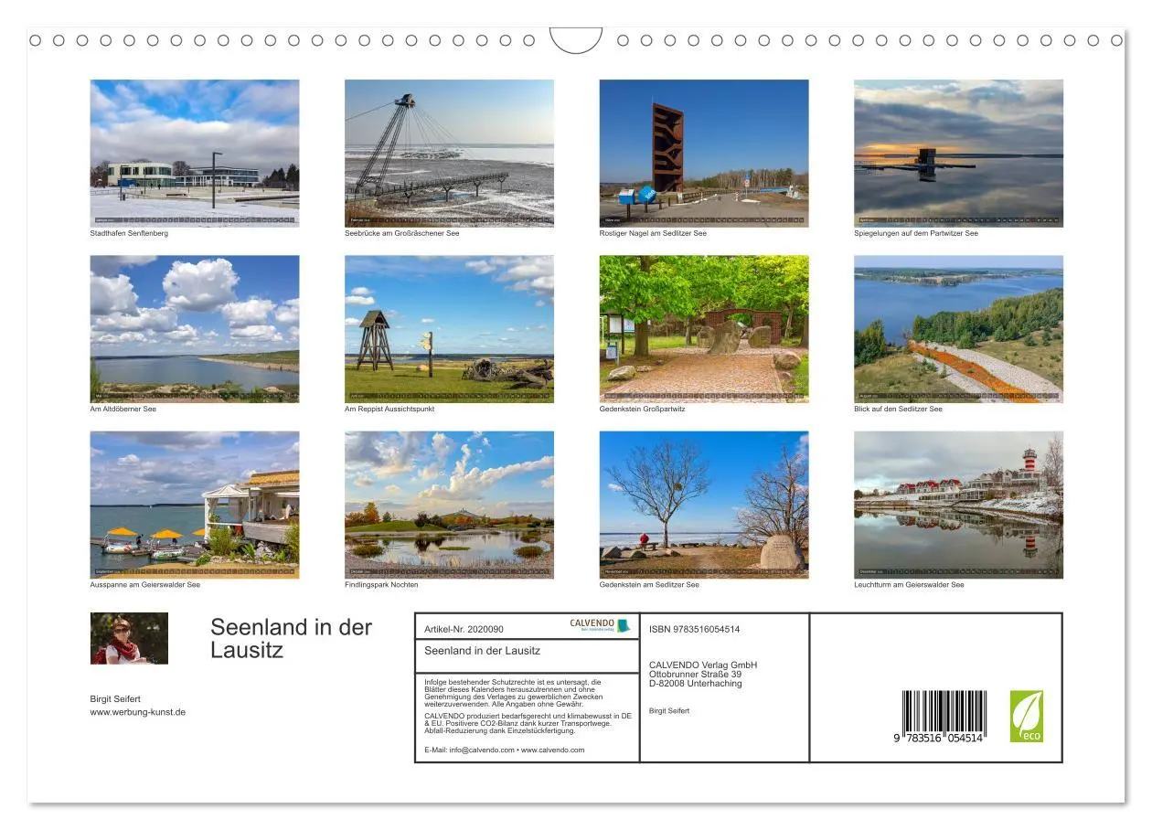 Bild: 9783516054514 | Seenland in der Lausitz (Wandkalender 2026 DIN A3 quer), CALVENDO...