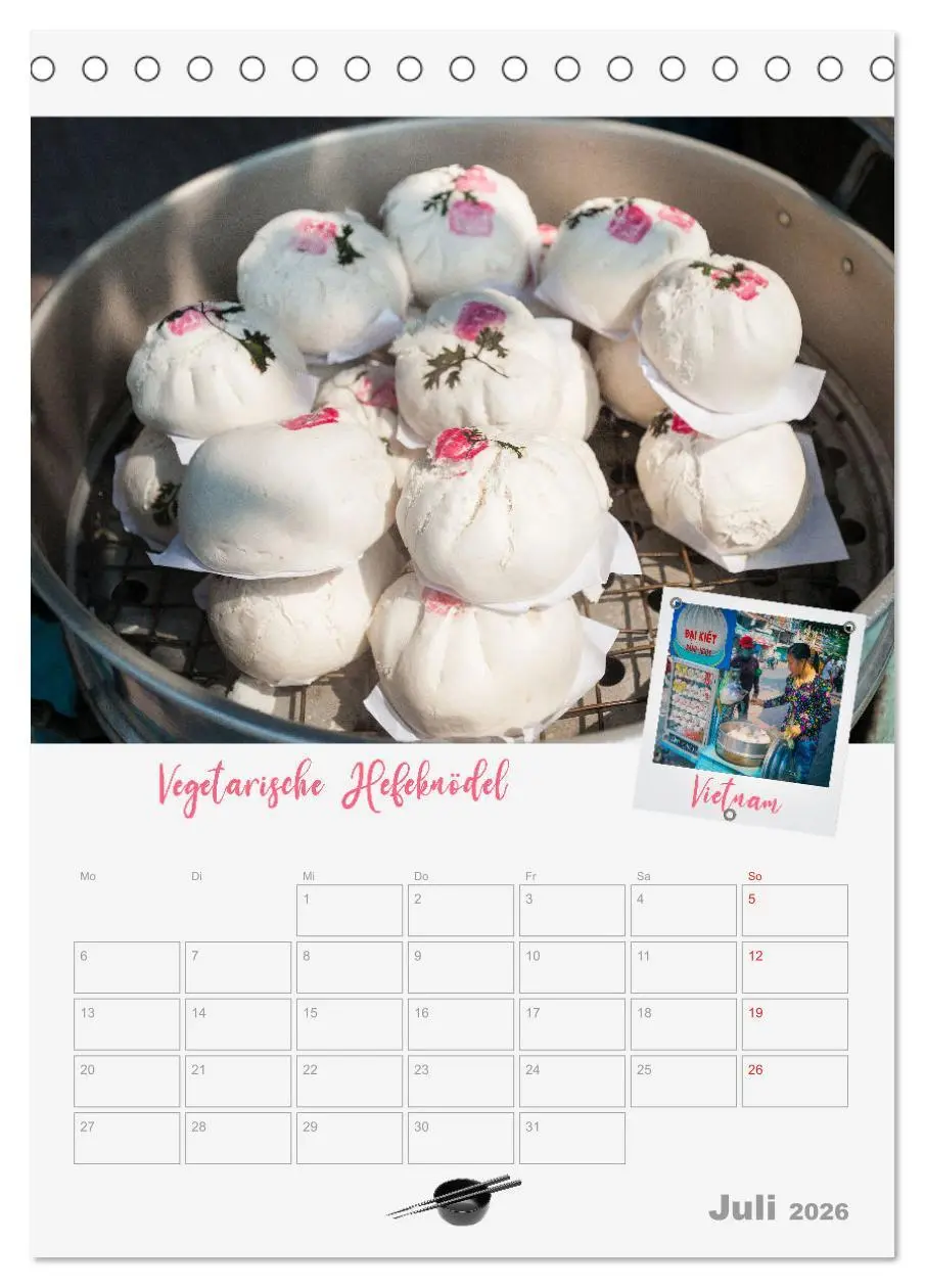 Bild: 9783516364514 | ASIA STREET FOOD - Der Küchenplaner (Tischkalender 2026 DIN A5...