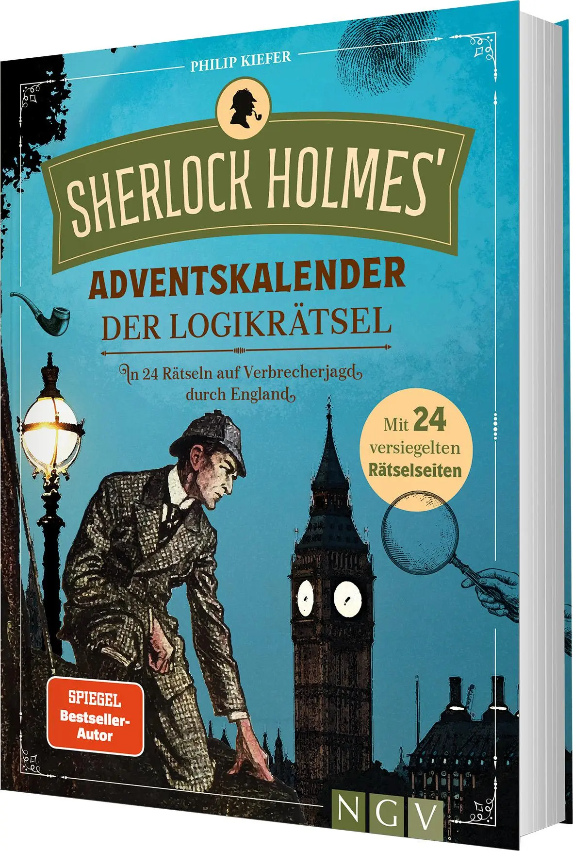 Cover: 9783625194514 | Sherlock Holmes' Adventskalender der Logikrätsel | Philip Kiefer