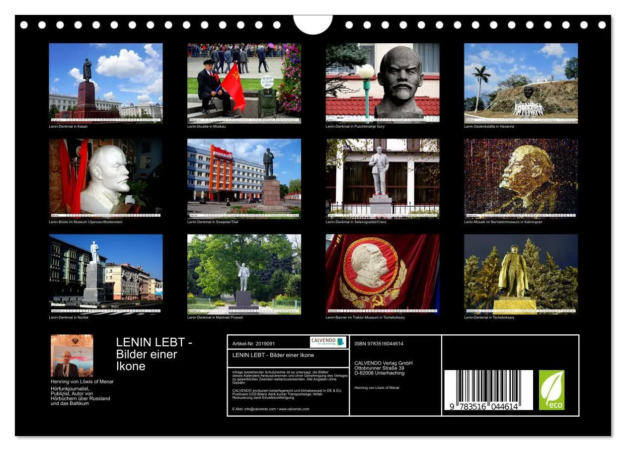 Bild: 9783516044614 | LENIN LEBT - Bilder einer Ikone (Wandkalender 2026 DIN A4 quer),...
