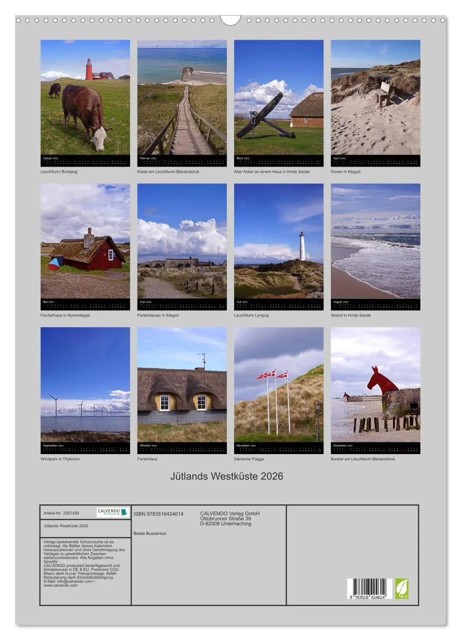Bild: 9783516424614 | Jütlands Westküste 2026 (Wandkalender 2026 DIN A2 hoch), CALVENDO...