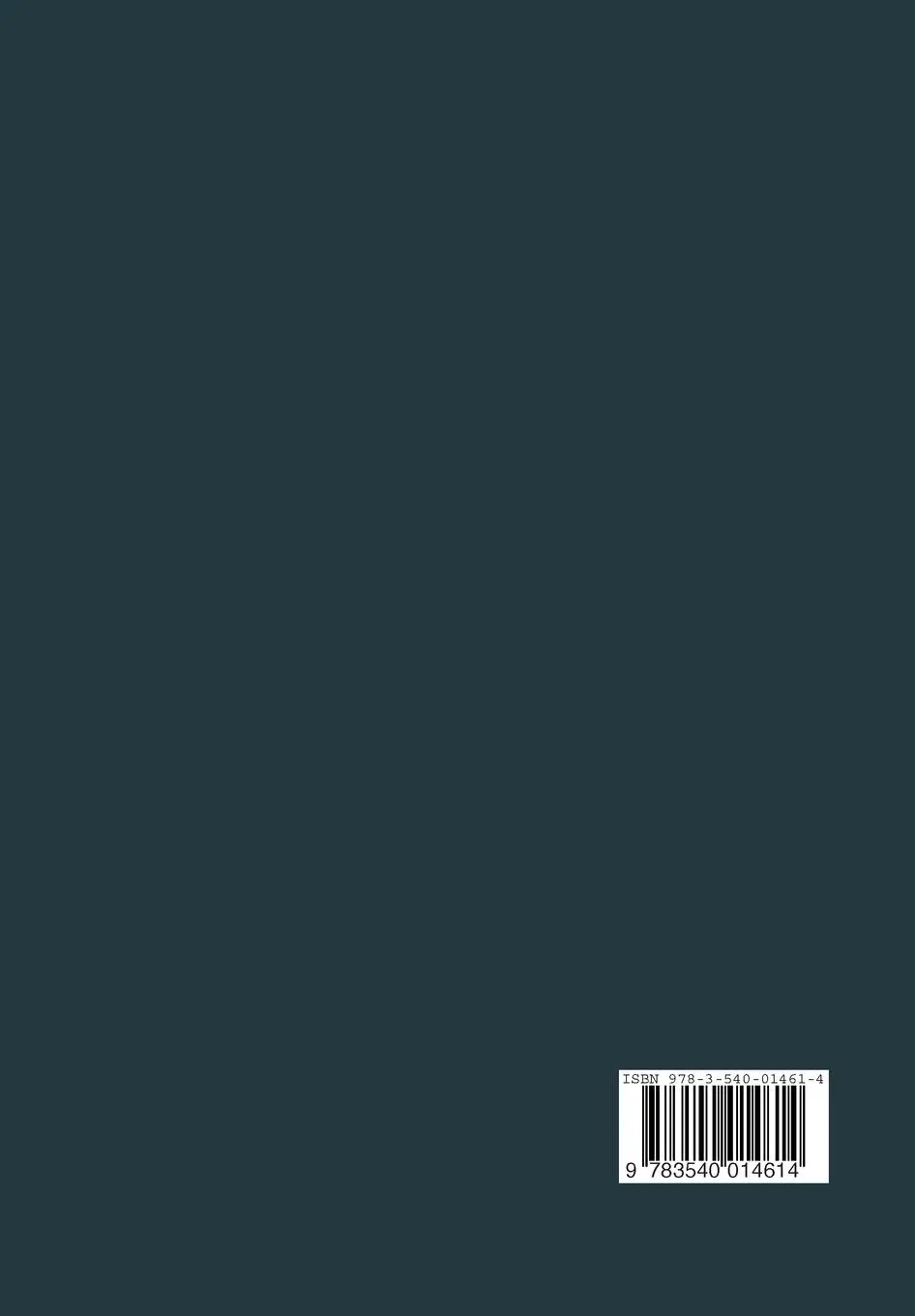 Rückseite: 9783540014614 | Elemente der Vierten Nebengruppe | Titan · Zirkon · Hafnium · Thorium