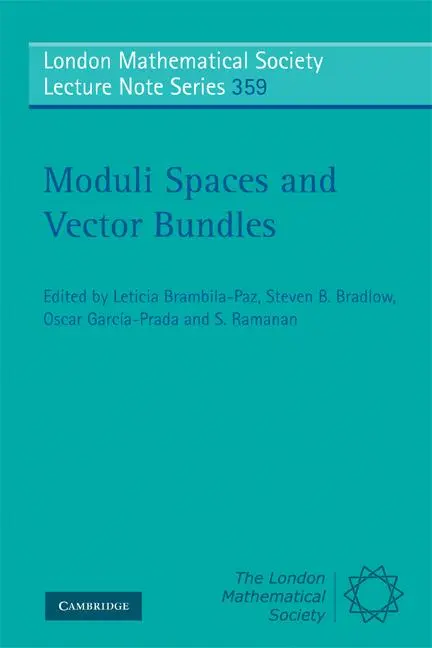 Cover: 9780521734714 | Moduli Spaces and Vector Bundles | Leticia Brambila-Paz (u. a.) | Buch