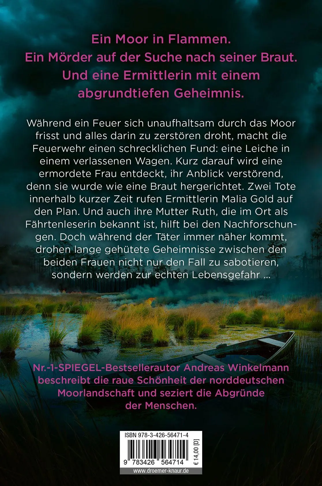 Rückseite: 9783426564714 | Moorland. Die Braut. | Thriller | Andreas Winkelmann | Taschenbuch