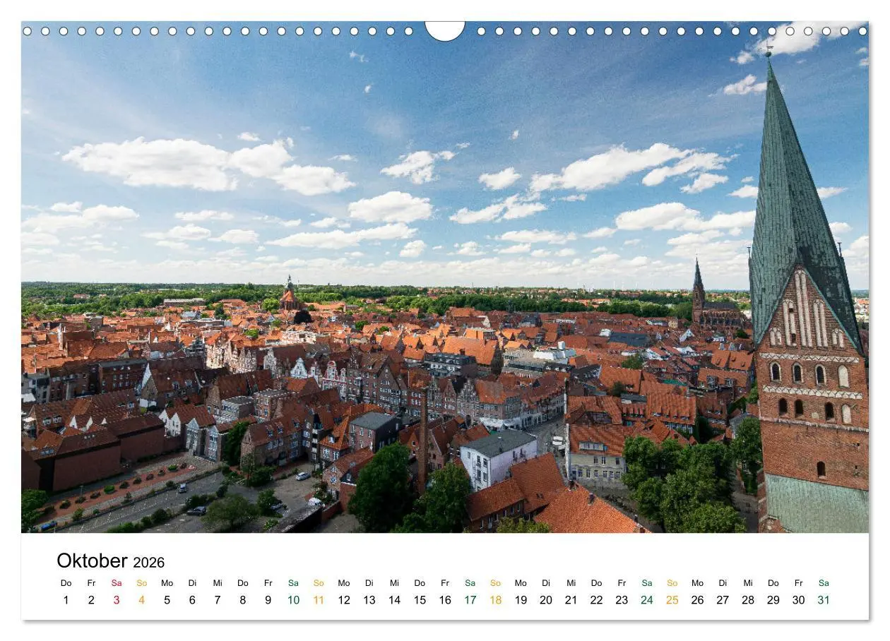 Bild: 9783457634714 | Lüneburg (Wandkalender 2026 DIN A3 quer), CALVENDO Monatskalender
