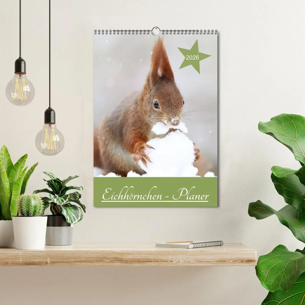 Bild: 9783516414714 | Eichhörnchen - Planer (Wandkalender 2026 DIN A3 hoch), CALVENDO...