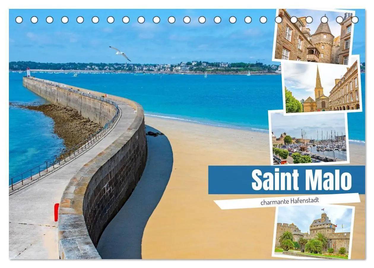 Cover: 9783516654714 | Saint Malo - charmante Hafenstadt (Tischkalender 2026 DIN A5 quer),...