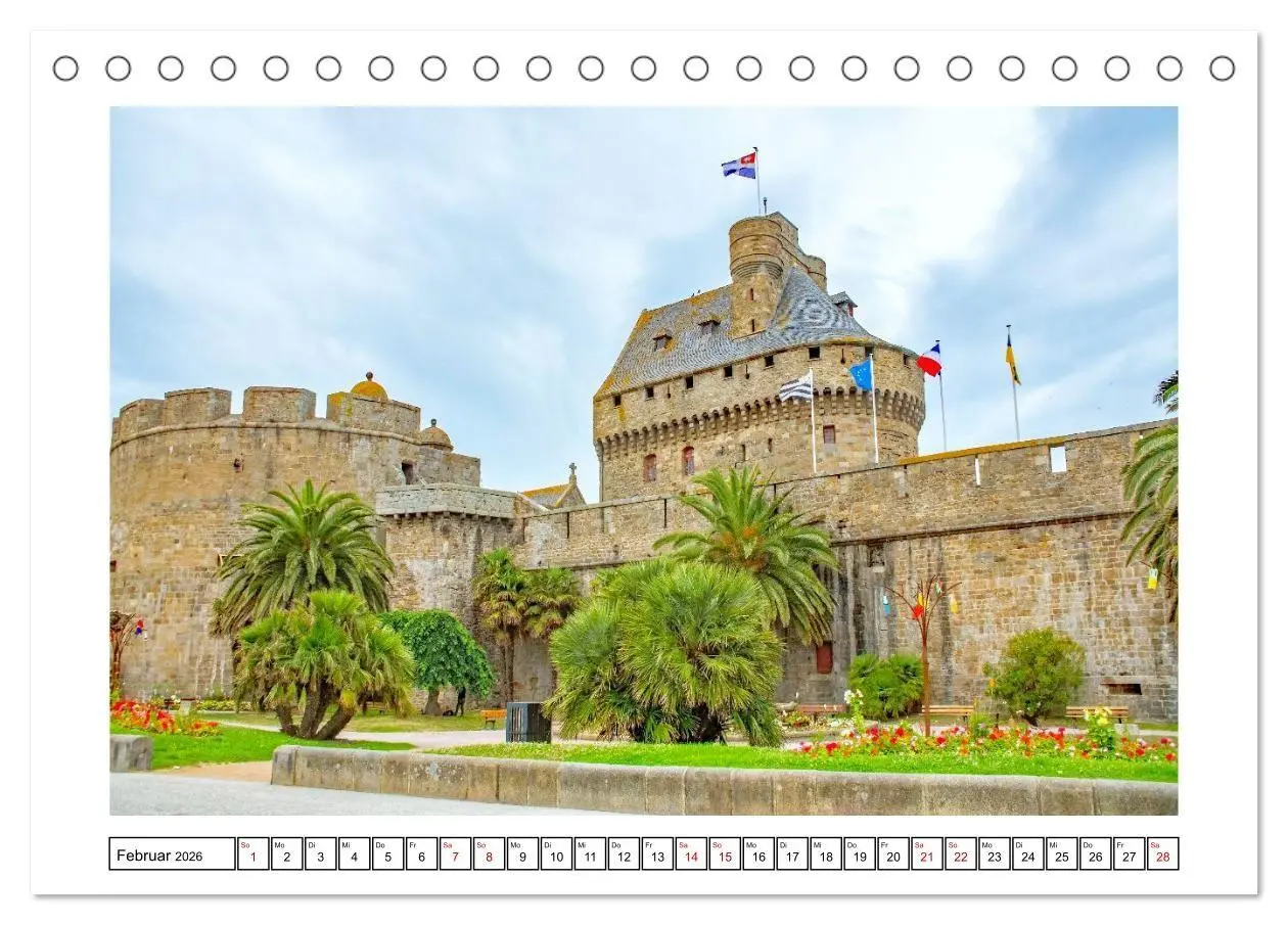 Bild: 9783516654714 | Saint Malo - charmante Hafenstadt (Tischkalender 2026 DIN A5 quer),...