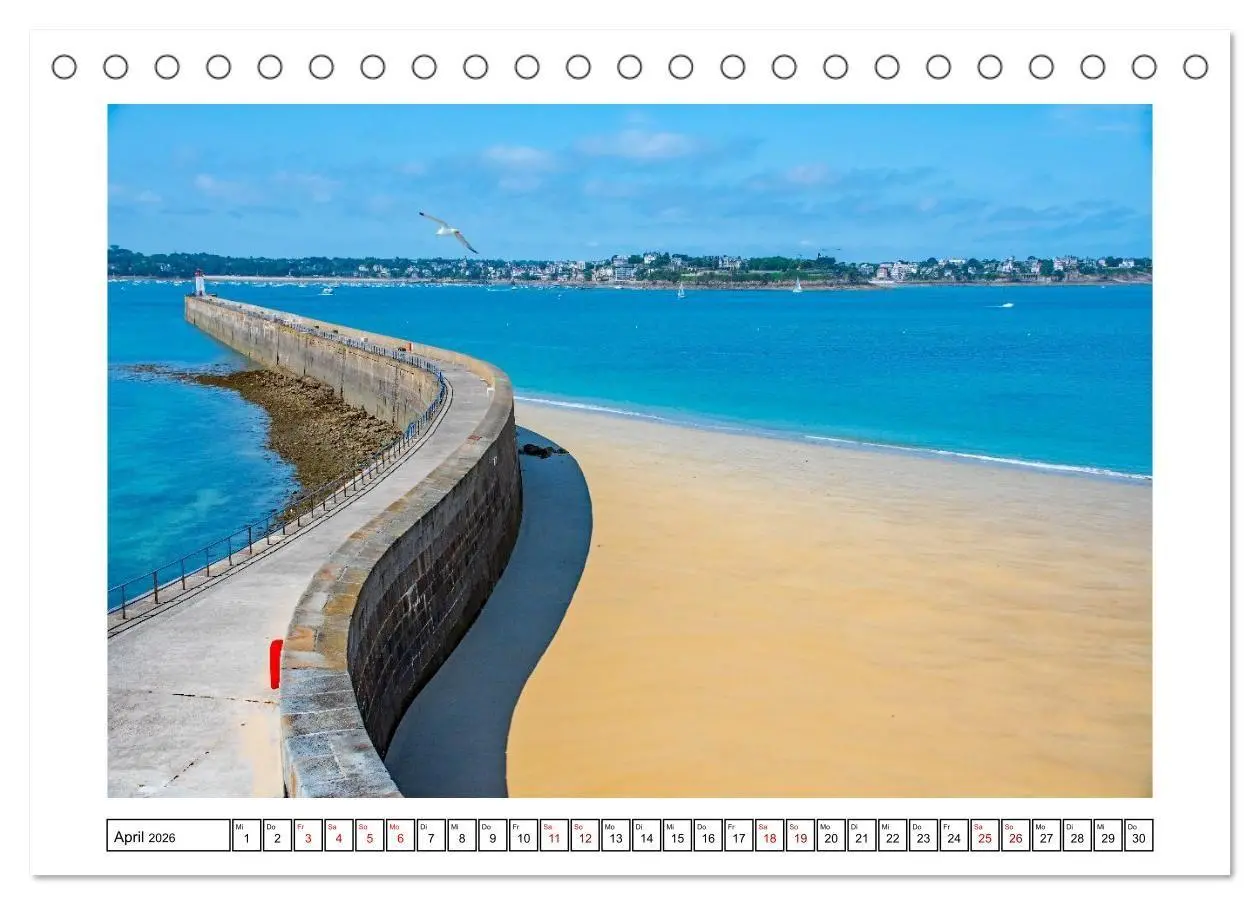 Bild: 9783516654714 | Saint Malo - charmante Hafenstadt (Tischkalender 2026 DIN A5 quer),...