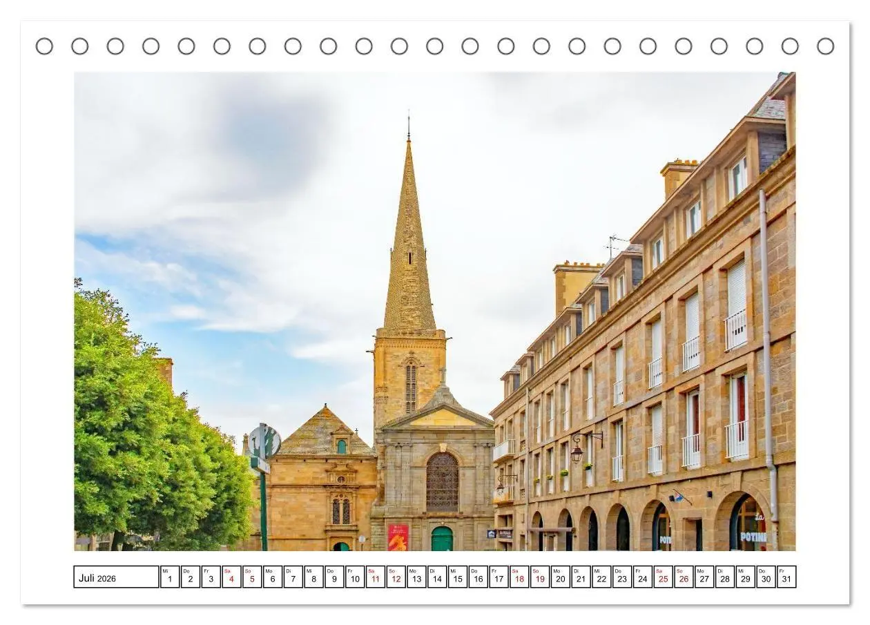 Bild: 9783516654714 | Saint Malo - charmante Hafenstadt (Tischkalender 2026 DIN A5 quer),...