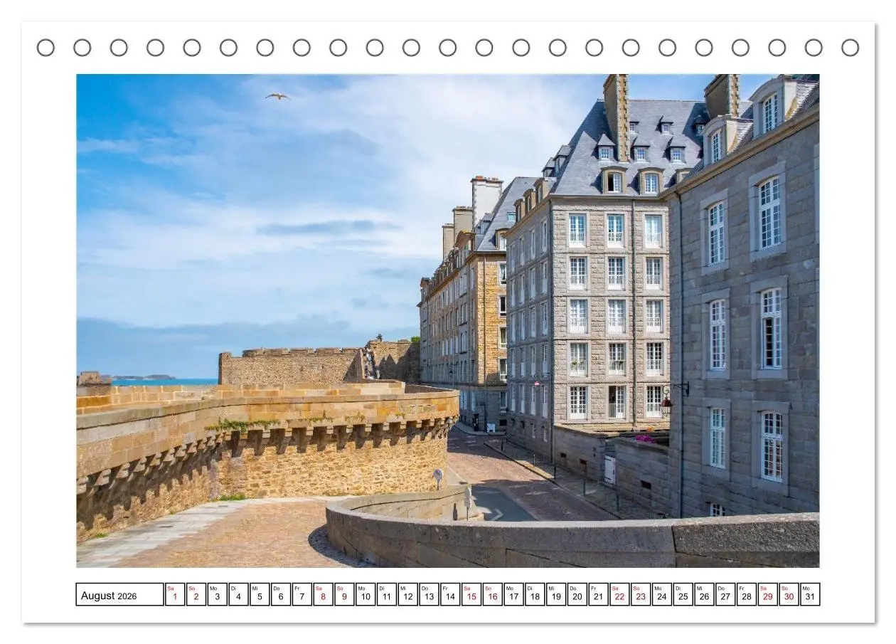 Bild: 9783516654714 | Saint Malo - charmante Hafenstadt (Tischkalender 2026 DIN A5 quer),...