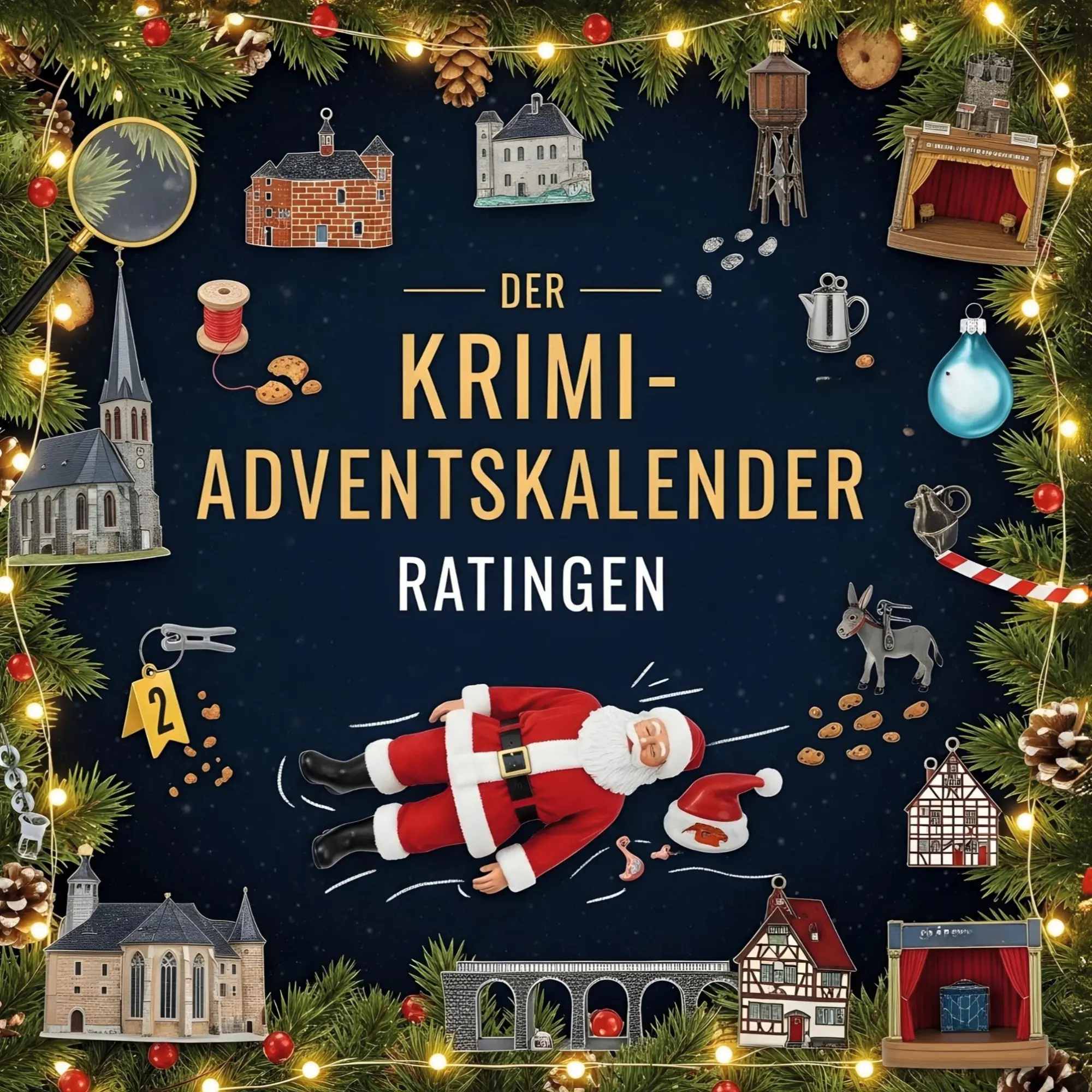 Cover: 9783695304714 | Der Krimi-Adventskalender Ratingen | Mordsverdächtig in 24 Akten