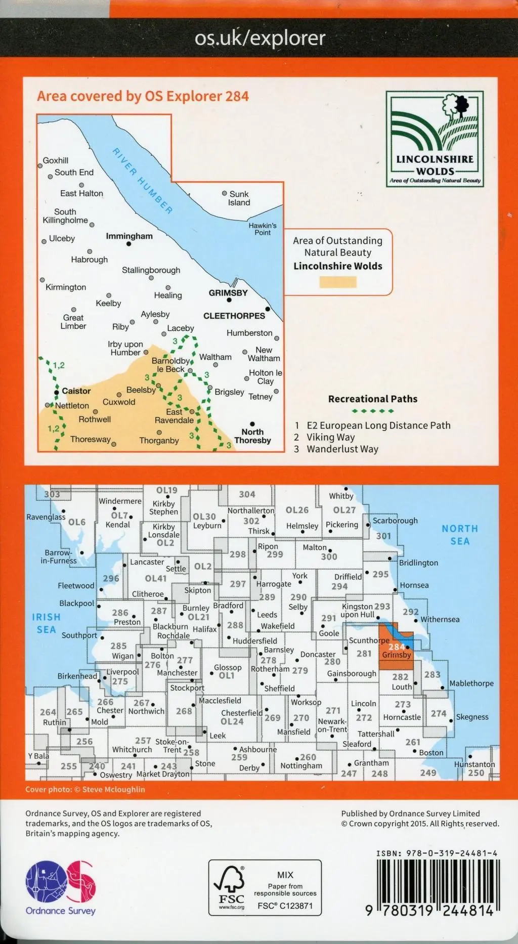 Bild: 9780319244814 | Grimsby, Cleethorpes and Immingham, Caistor and North Thoresby | 2015