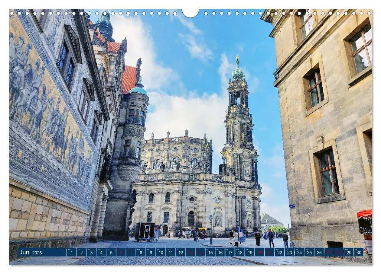 Bild: 9783457554814 | Dresden prachtvoll und verspielt (Wandkalender 2026 DIN A3 quer),...