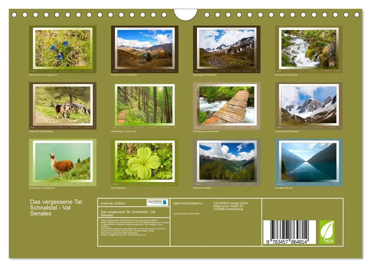 Bild: 9783457864814 | Das vergessene Tal. Schnalstal - Val Senales (Wandkalender 2026 DIN...