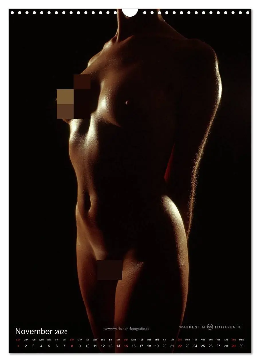 Bild: 9783516574814 | bodyparts (Wall Calendar 2026 DIN A3 portrait), CALVENDO 12 Month...