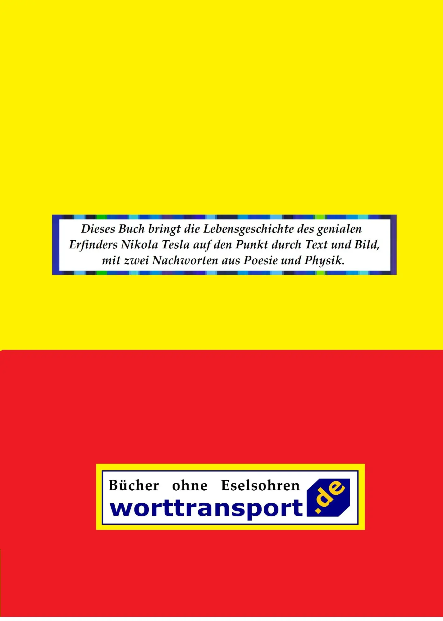 Rückseite: 9783944324814 | Nikola Tesla | Sein Leben von mir selbst erzählt | Witzel | Buch