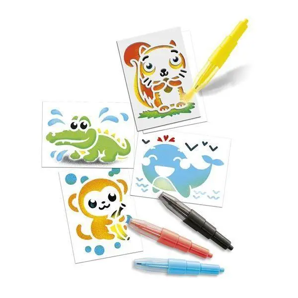 Bild: 3181860234914 | Lansay - BloPens Sprühstifteset Mini Tiere | Lansay | Spiel | Deutsch
