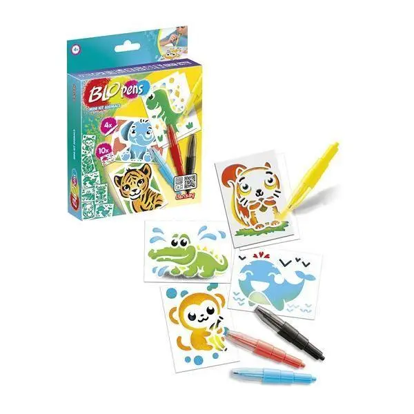 Bild: 3181860234914 | Lansay - BloPens Sprühstifteset Mini Tiere | Lansay | Spiel | Deutsch