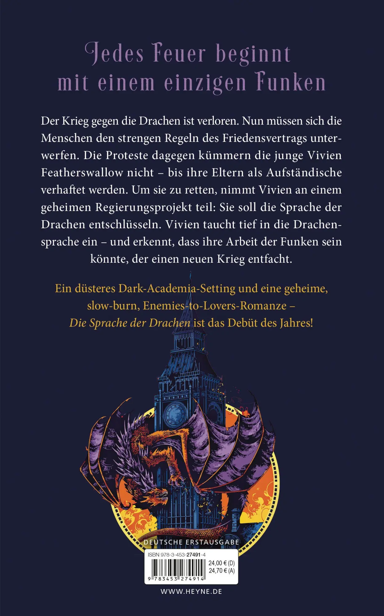 Bild: 9783453274914 | Die Sprache der Drachen | S. F. Williamson | Buch | 512 S. | Deutsch