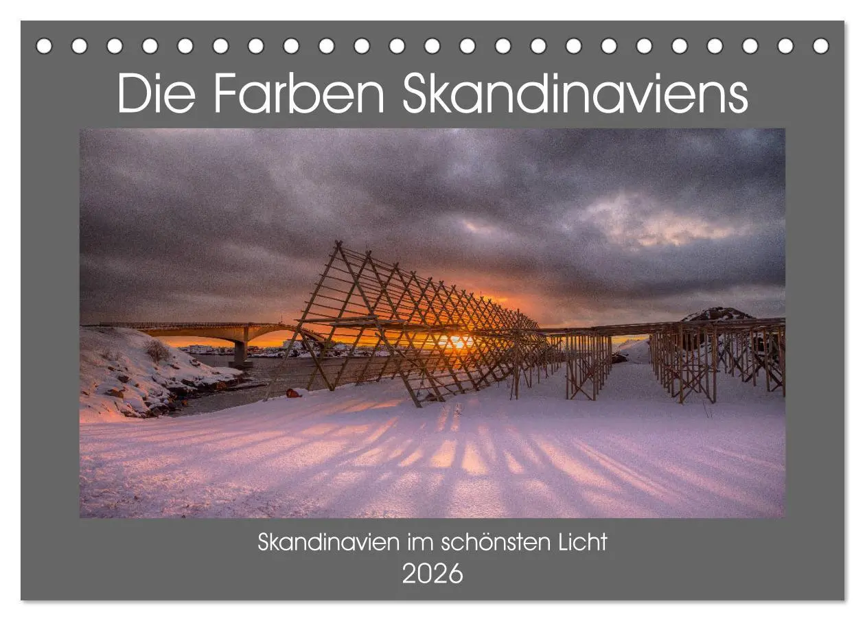 Cover: 9783457784914 | Die Farben Skandinaviens (Tischkalender 2026 DIN A5 quer), CALVENDO...