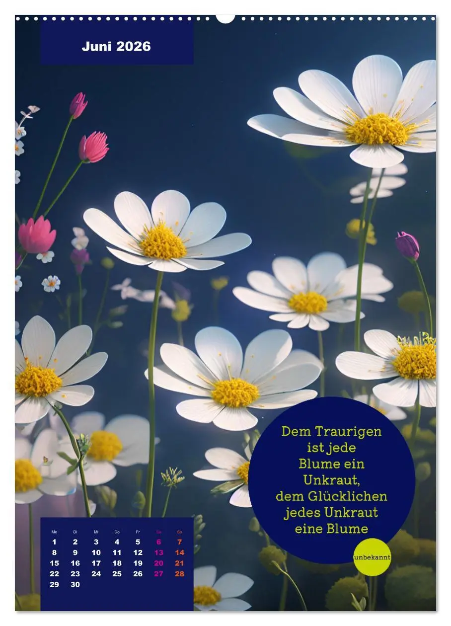 Bild: 9783516324914 | Verrückt nach BLUMEN Artwork - Farben - Zitate (hochwertiger...