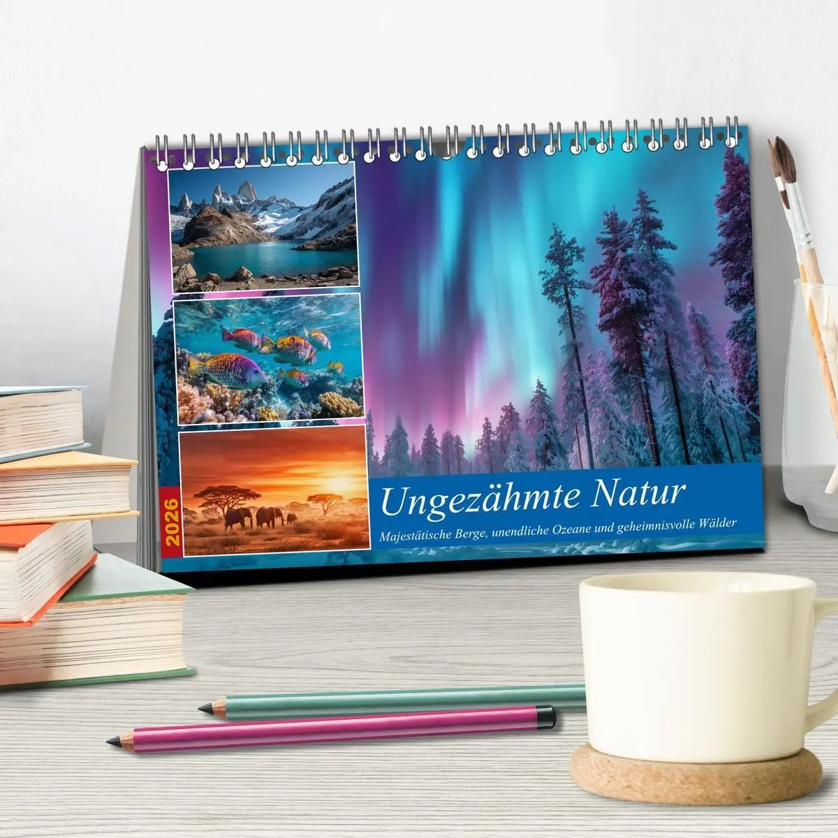 Bild: 9783516704914 | Ungezähmte Natur (Tischkalender 2026 DIN A5 quer), CALVENDO...