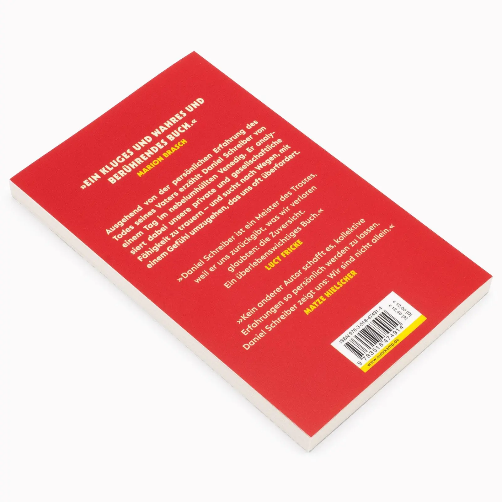 Bild: 9783518474914 | Die Zeit der Verluste | Daniel Schreiber | Taschenbuch | 139 S. | 2025
