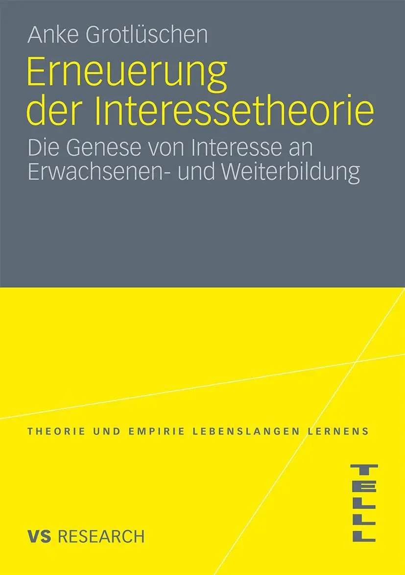 Cover: 9783531174914 | Erneuerung der Interessetheorie | Anke Grotlüschen | Taschenbuch