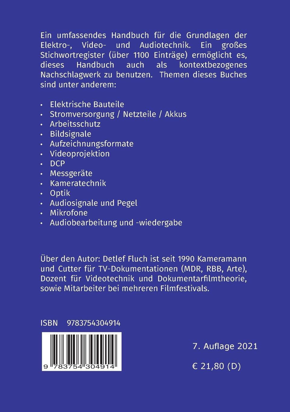 Rückseite: 9783754304914 | Technische Grundlagen für Mediengestalter*innen | Detlef Fluch | Buch