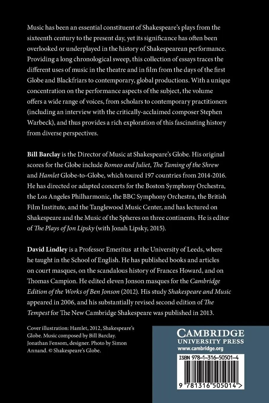 Rückseite: 9781316505014 | Shakespeare, Music and Performance | Bill Barclay (u. a.) | Buch